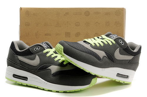 Nike Air Max 1 Men Gray Green Running Shoes Italy